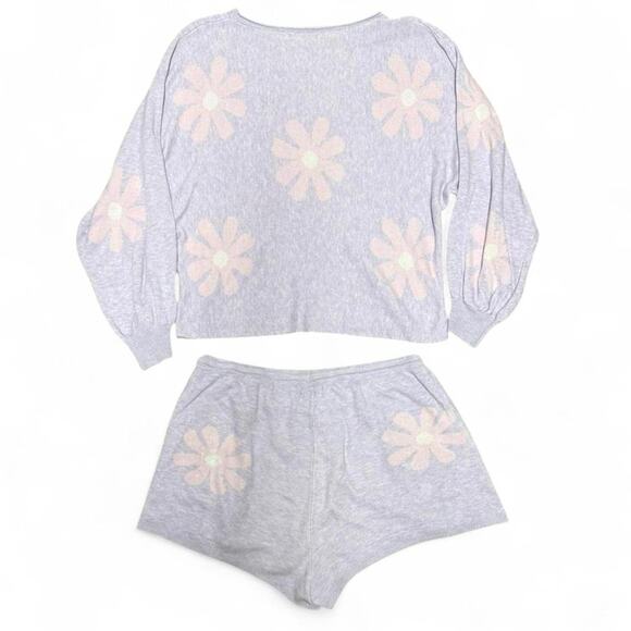 fairy hippie boho 70s style floral lounge set size L - Picture 2 of 3